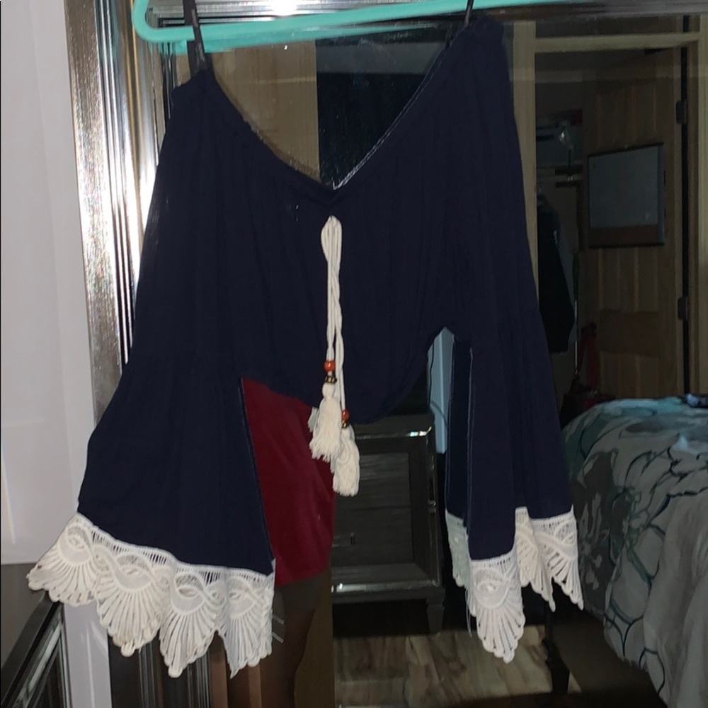Navy blue blouse